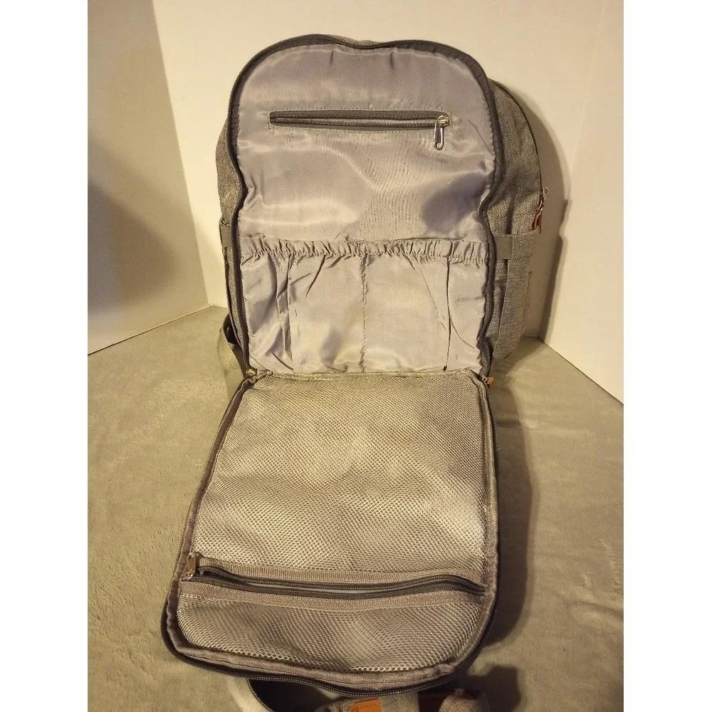 My Folrena Gray Diaper Bag Backpack‎ Multifunction Travel Back Pack